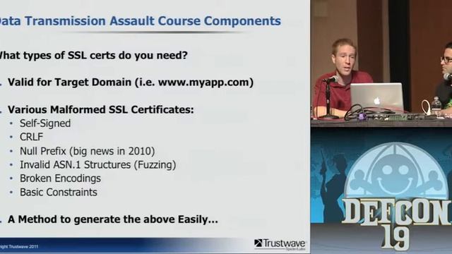 DEFCON 19 (2011) - Getting SSLizzard смотреть онлайн