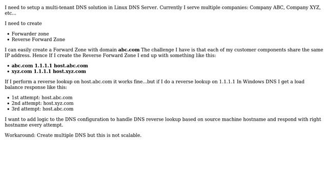 Linux DNS Multi tenant смотреть онлайн