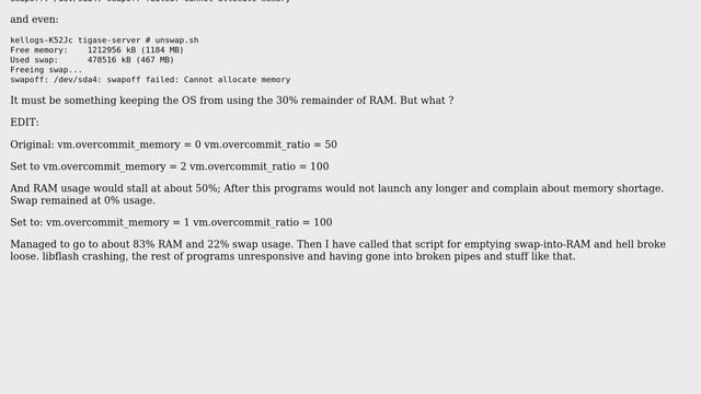 Unix & Linux: swappiness and RAM usage смотреть онлайн