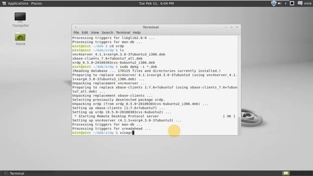 remote desktop linux mint to windows xp смотреть онлайн