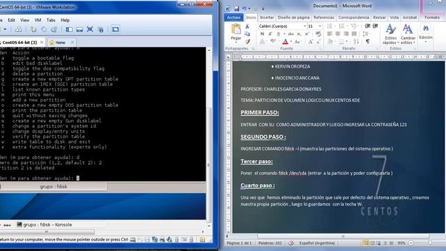 PARTICION de S.O LINUX 7 KDE (TRABAJO GRUPAL) смотреть онлайн