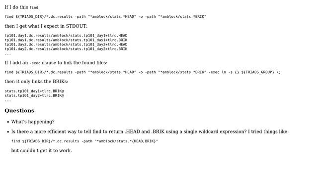 Unix & Linux: find -exec doesn't do what find output suggests смотреть онлайн