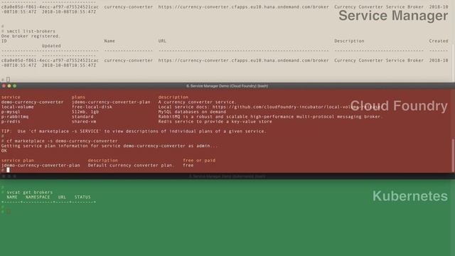 Service Manager Demo - Cloud Foundry Summit Europe 2018 смотреть онлайн