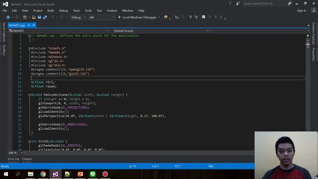 Review Tutorial NeHe OpenGL - Section 1/10 (Lesson 01-05) смотреть онлайн