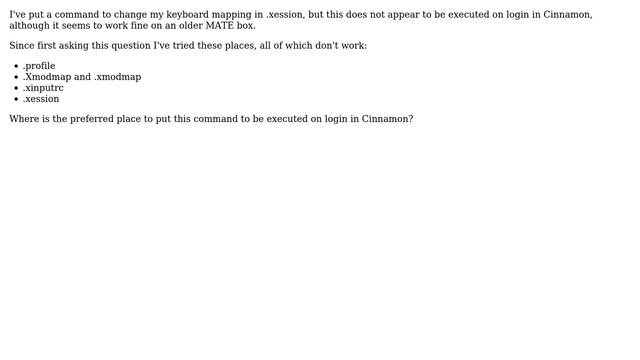 Unix & Linux: .xsession executed on login in Linux Mint Cinnamon смотреть онлайн