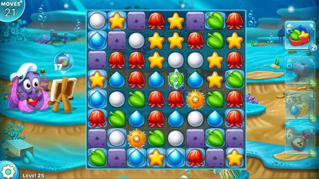 REEF RESCUE : MATCH 3 ADVENTURE & LEVEL 4 Android-ios Gameplay-Android Games смотреть онлайн