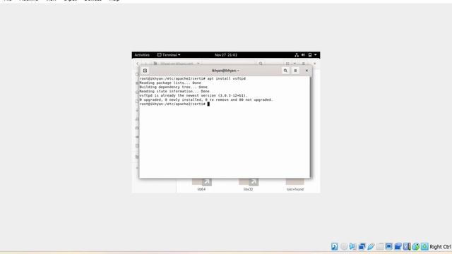 konfigurasi ftp pada Linux Debian 11 смотреть онлайн