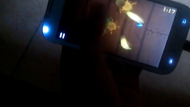 testando fruit ninja na réplica do Galaxy S4 смотреть онлайн