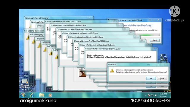 720p60 Windows 7 Crazy Error Vol. 2 - Netbook 1 Malaysia Crazy Error! смотреть онлайн