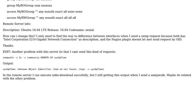 DevOps & SysAdmins: Linux server doesnt let change OID description - snmpset command смотреть онлайн