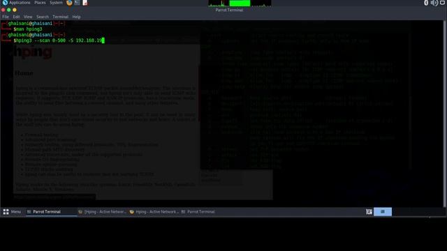 2. Network Scan - Active scanning using Hping3 смотреть онлайн