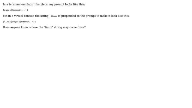 Ubuntu: Command line prompt looks strange in virtual console смотреть онлайн