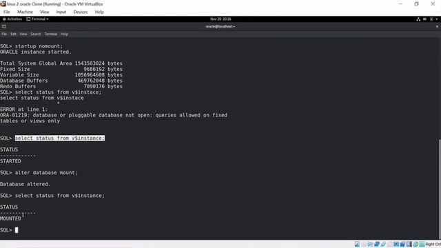 Basic Linux command, database startup, shutdown, and connections смотреть онлайн