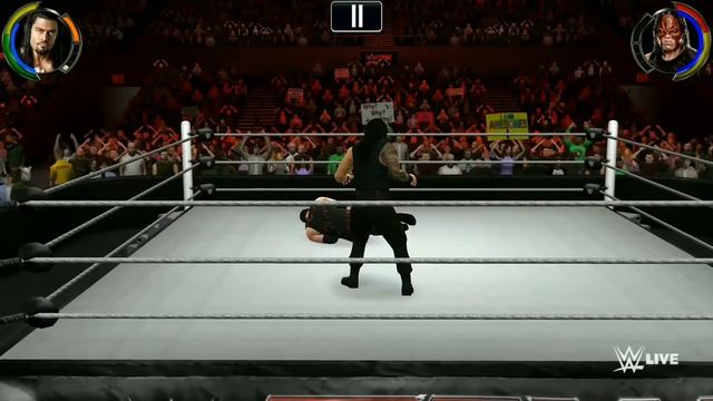 Wwe 2k Roman Reigns vs Kane Android gameplay || By Android Master смотреть онлайн