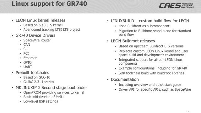Summary and Major Updates to the GR740 Software Ecosystem смотреть онлайн