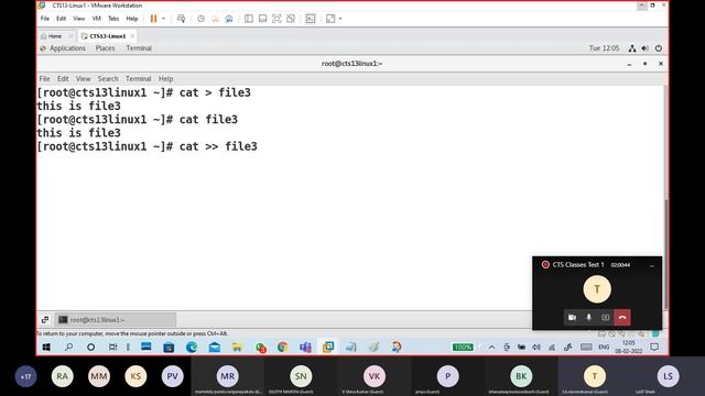 Linux Basics part7 Create file using touch and cat commands смотреть онлайн
