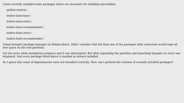 Unix & Linux: Checking packages state in Synaptic смотреть онлайн