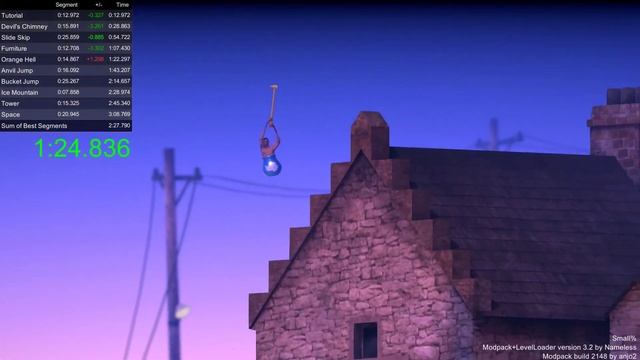Getting Over It - Small% in 2:50.277 (Former World Record) смотреть онлайн