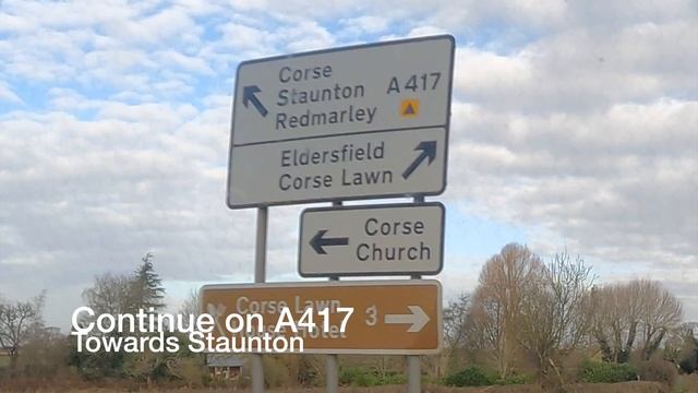 GAC Upleadon Directions From Gloucester