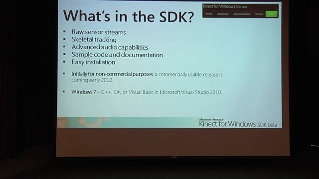 2012/12/7 自然人機介面技術研討會 Kinect for Windows SDK簡介2 смотреть онлайн