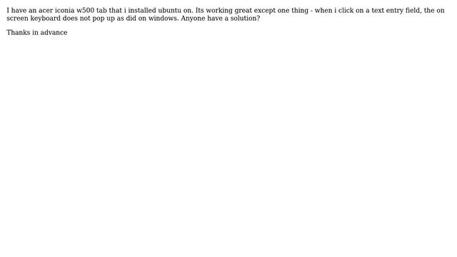 Ubuntu: Getting on screen keyboard when click on text entry field смотреть онлайн
