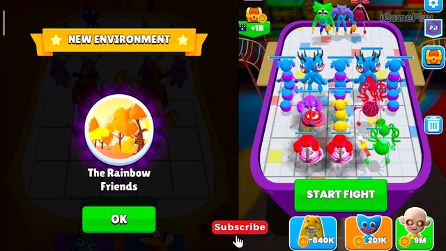 Blue Friends Merge Fusion Rainbow Friends vs Team Animals Merge Master Blue Monster Android Gamepla смотреть онлайн