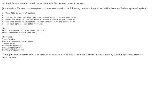 systemd does not run /etc/rc.local? (6 Solutions!!) смотреть онлайн