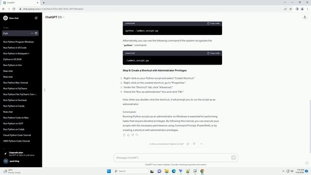 run python script as admin windows смотреть онлайн