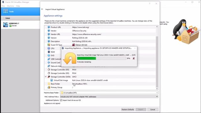 How to install any Virtual machine from .ova file 🔥🔥|| How to install Kali Linux from .ova file || смотреть онлайн