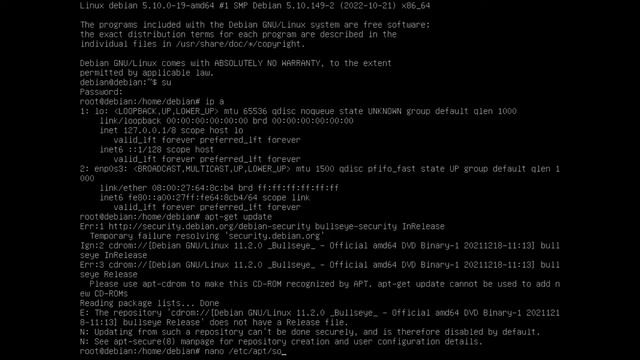 Instalasi + Konfig Debian 11 dan DHCP server смотреть онлайн