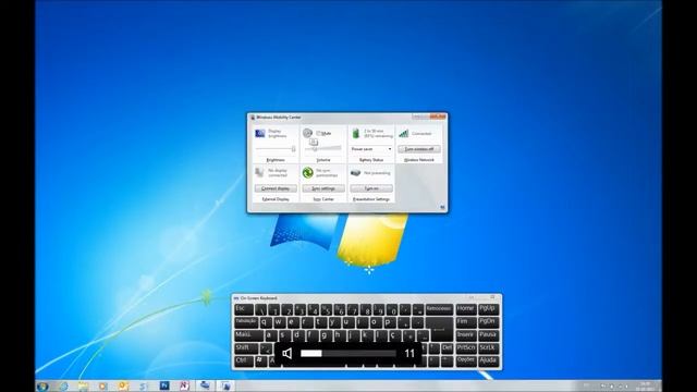 Windows 7 - Windows Mobility Center смотреть онлайн