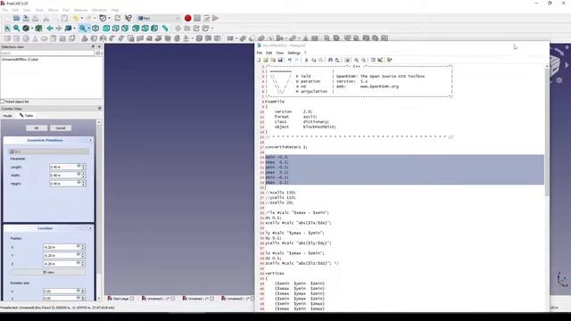 Scale your Geometry - FreeCAD=OpenFoam смотреть онлайн