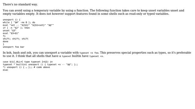 How can I un-export a variable, without losing its value? (3 Solutions!!) смотреть онлайн