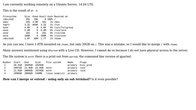 Extending or Merging root partition remotely смотреть онлайн