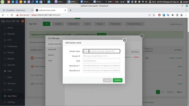 aaPanel - Tambah Website di aaPanel смотреть онлайн