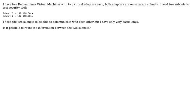 Routing between subnets in a Linux virtual machine смотреть онлайн