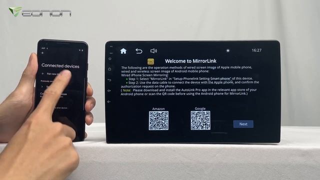 【How to】Setup Wireless #Android Screen Mirroring for Eonon 7 inch Linux #doubledin #carstereo X3 смотреть онлайн