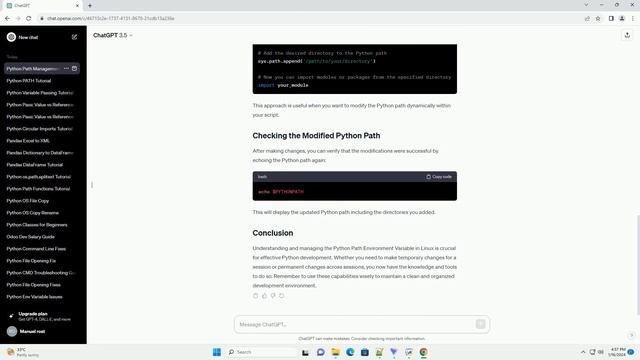 python path environment variable linux смотреть онлайн
