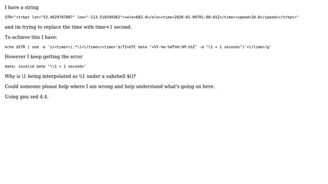 Unix & Linux: sed backreferencing with a command смотреть онлайн