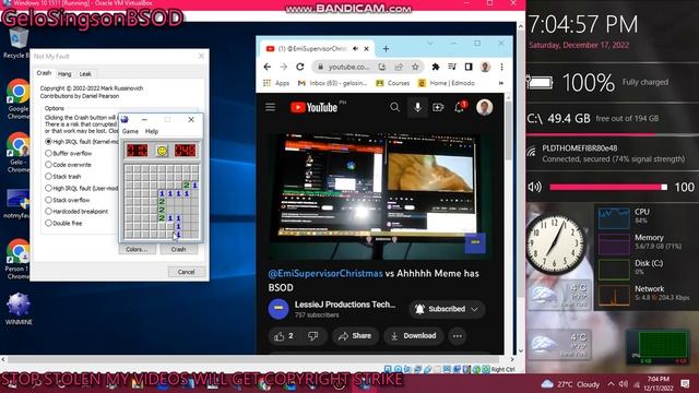 @OSandGamerTrafficOne has BSOD VM (Windows 10 1511) смотреть онлайн