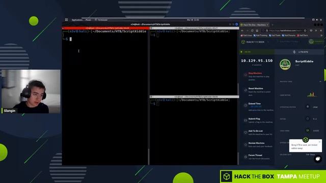 SCRIPTKIDDIE & KNIFE Walkthrough with SLANGIN + FURIO - Hack The Box Tampa Meetup смотреть онлайн