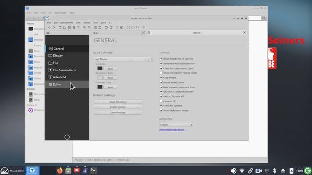 MX Linux 23 - Xfce - Thunar Image Resize Tool Tip's. смотреть онлайн