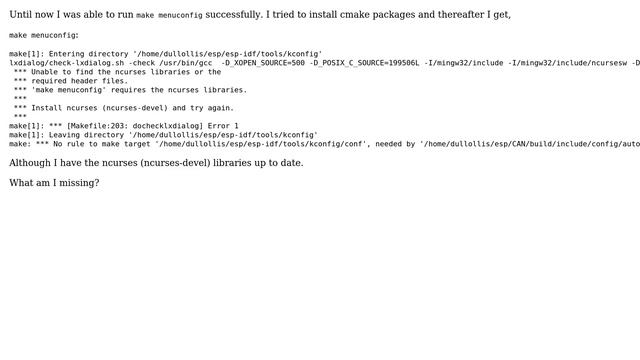Unix & Linux: Failed "make menuconfig" смотреть онлайн