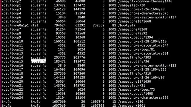 How to clean up the "df" output when using a lot of snaps смотреть онлайн