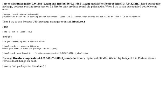 DevOps & SysAdmins: Add pulseaudio to Porteus kiosk 3.7.0 32 bit смотреть онлайн
