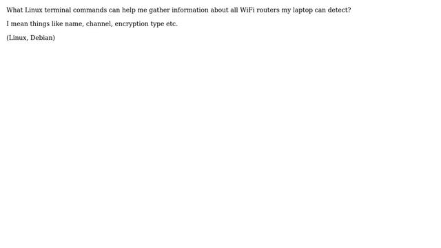 Unix & Linux: Get WiFi router information in Linux terminal смотреть онлайн