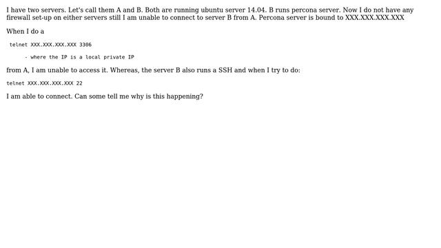 Unix & Linux: Unable to access another server over local network on Digital Ocean смотреть онлайн
