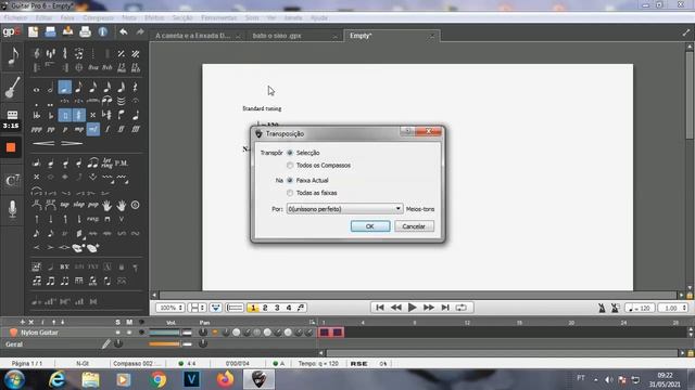GUITAR PRO 6 MUDANÇA DE TOM DA MÚSICA смотреть онлайн