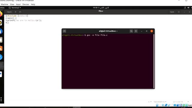 Ubuntu lenux /Run the file.c in the termenal смотреть онлайн