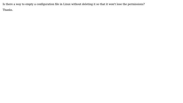 An esay way to empty a config file in Linux? (2 Solutions!!) смотреть онлайн